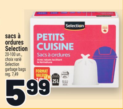 SACS À ORDURES SELECTION | SELECTION GARBAGE BAGS
