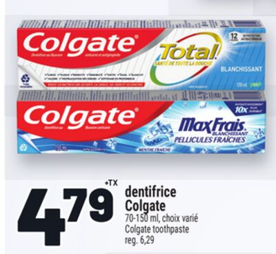 DENTIFRICE COLGATE | COLGATE TOOTHPASTE