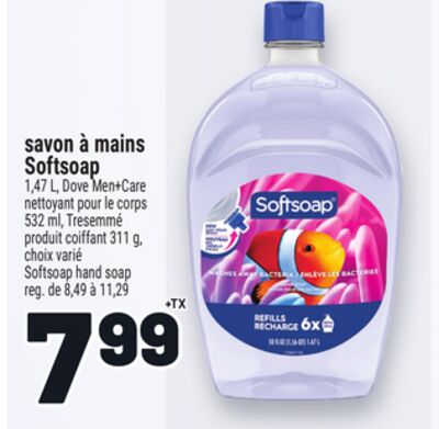 SAVON À MAINS SOFTSOAP | SOFTSOAP HAND SOAP