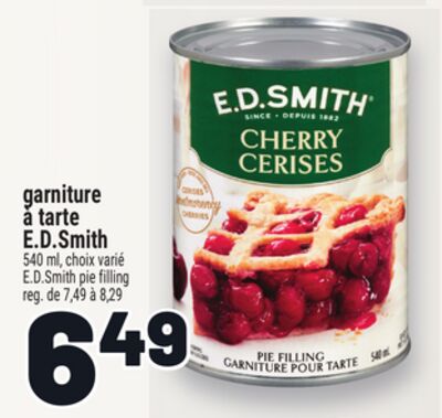 GARNITURE À TARTE E.D.SMITH | E.D.SMITH PIE FILLING
