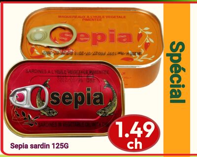 Sepia sardin 125G