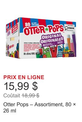 Otter Pops – Assortiment, 80 × 26 ml