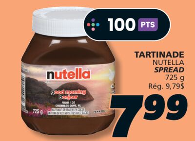 TARTINADE NUTELLA