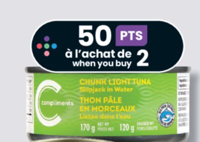 THON PÂLE OU AROMATISÉ COMPLIMENTS