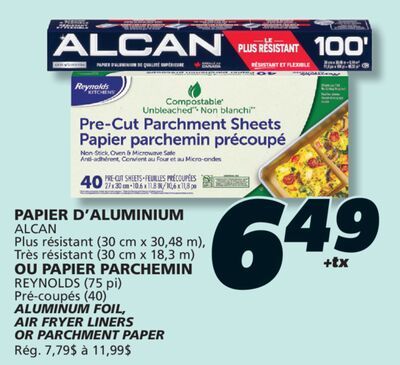 PAPIER D'ALUMINIUM ALCAN