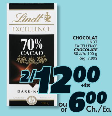 CHOCOLAT LINDT EXCELLENCE