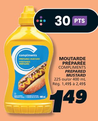 MOUTARDE PRÉPARÉE COMPLIMENTS