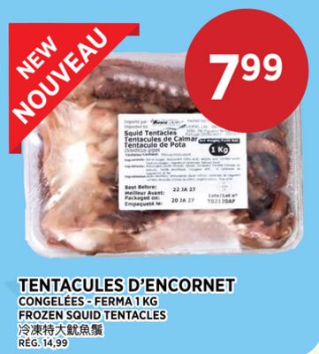 TENTACULES D'ENCORNET FERMA