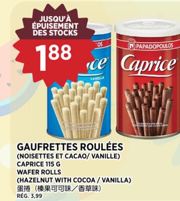 GAUFRETTES ROULÉES