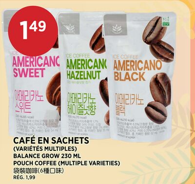 CAFÉ EN SACHETS