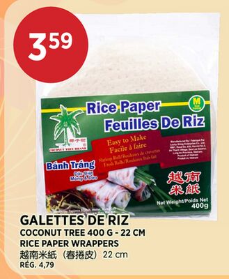 GALETTES DE RIZ COCONUT TREE