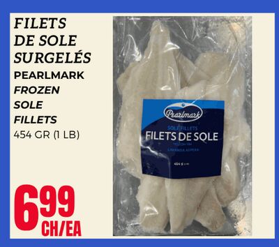 FILETS DE SOLE SURGELÉS