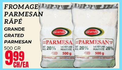 FROMAGE PARMESAN RÂPÉ