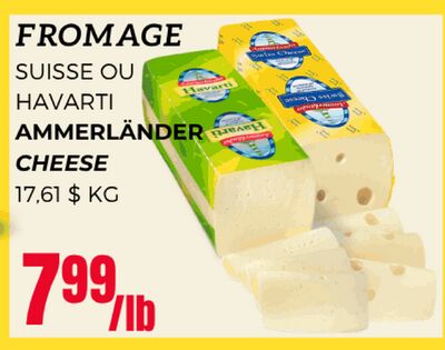FROMAGE SUISSE OU HAVARTI