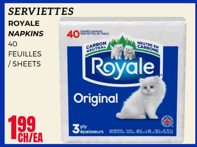 SERVIETTES ROYALE