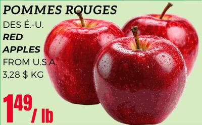 POMMES ROUGES DES É.-U.