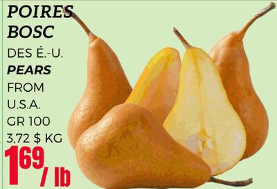 POIRES BOSC DES É.-U.