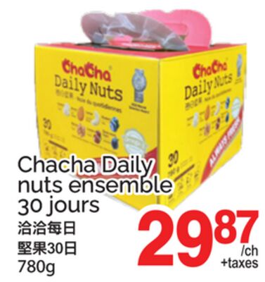 Chacha Daily Nuts Ensemble 30 Jours, 780g