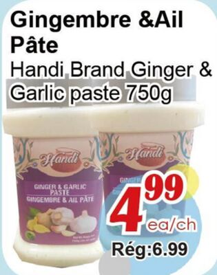 Gingembre & Ail Pâte