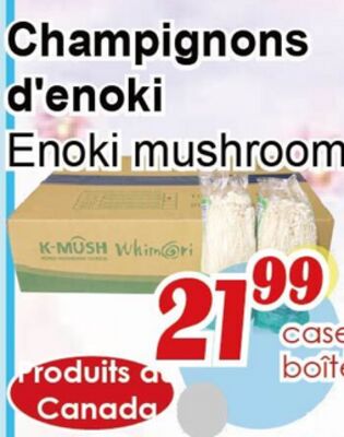 Champignons d'enoki