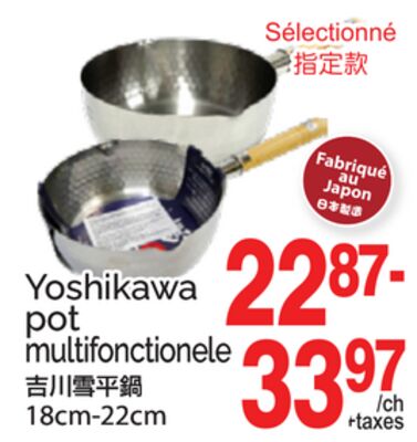 YOSHIKAWA POT MULTIFONCTIONELE, 18cm-22cm