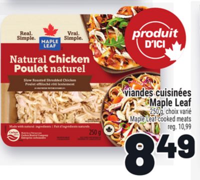 VIANDES CUISINÉES MAPLE LEAF | MAPLE LEAF COOKED MEATS