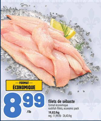 FILETS DE SÉBASTE | ROCKFISH FILLETS, ECONOMIC PACK