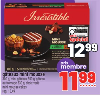 GÂTEAUX MINI MOUSSE | MINI MOUSSE CAKES