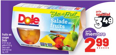 FRUITS EN COUPE DOLE | DOLE FRUIT CUP