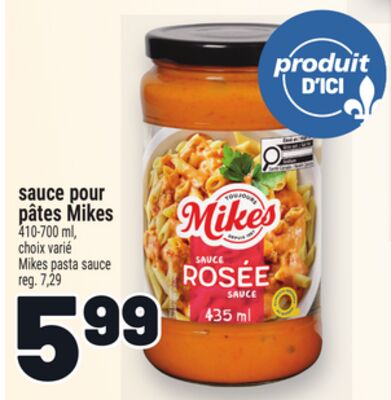 SAUCE POUR PÂTES MIKES | MIKES PASTA SAUCE