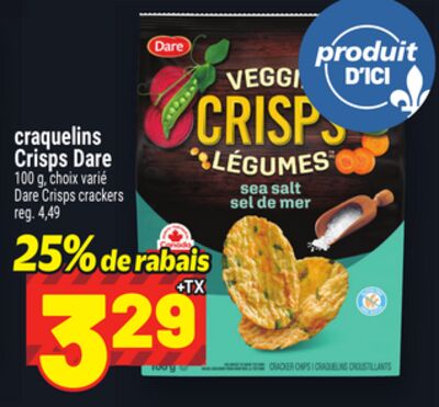 CRAQUELINS CRISPS DARE | DARE CRISPS CRACKERS
