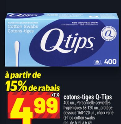 COTONS-TIGES Q-TIPS | Q-TIPS COTTON SWABS