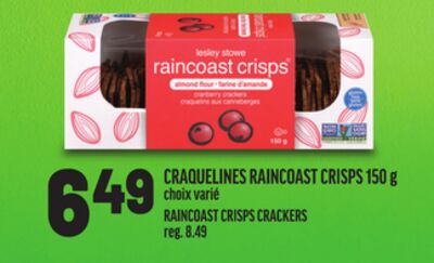 CRAQUELINES RAINCOAST CRISPS | RAINCOAST CRISPS CRACKERS