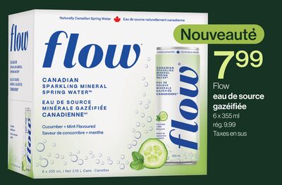 Flow eau de source gazéifiée