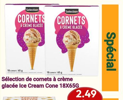 Sélection de cornets à crème glacée | Ice Cream Cone