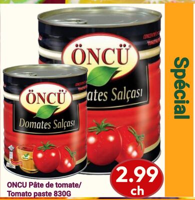 ONCU Pâte de tomate | Tomato paste