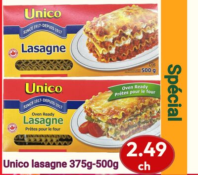 Unico lasagne