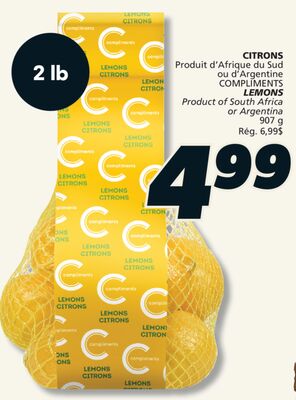 CITRONS COMPLIMENTS