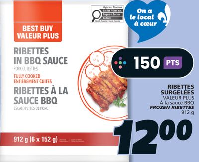 RIBETTES SURGELÉES VALEUR PLUS