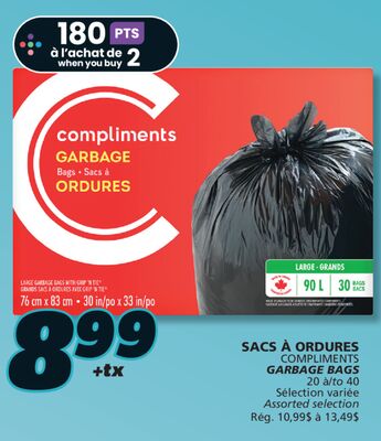 SACS À ORDURES COMPLIMENTS