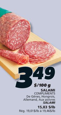 SALAMI COMPLIMENTS