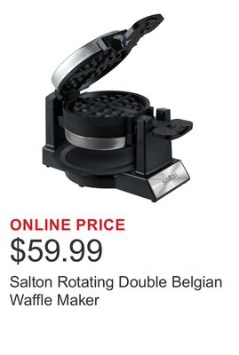 Salton Rotating Double Belgian Waffle Maker