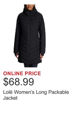 Lolë Women's Long Packable Jacket