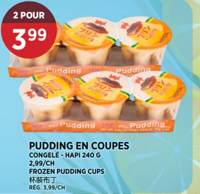 PUDDING EN COUPES