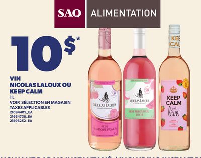 VIN NICOLAS LALOUX OU KEEP CALM, 1 L