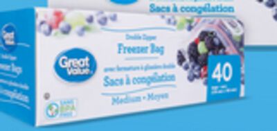 Sacs à congèlation refermables Great Value