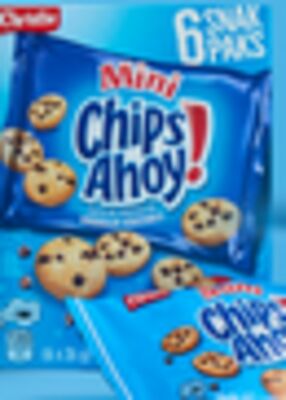 Sachets Snak Paks de biscuits Mini Chips Ahoy! de Christie