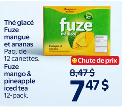 Thé glacé Fuze mangue et ananas