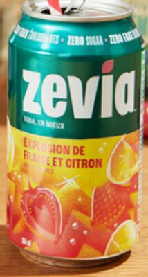 Soda Zevia Explosion de fraise et citron