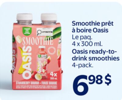 Smoothie prét a boire Oasis